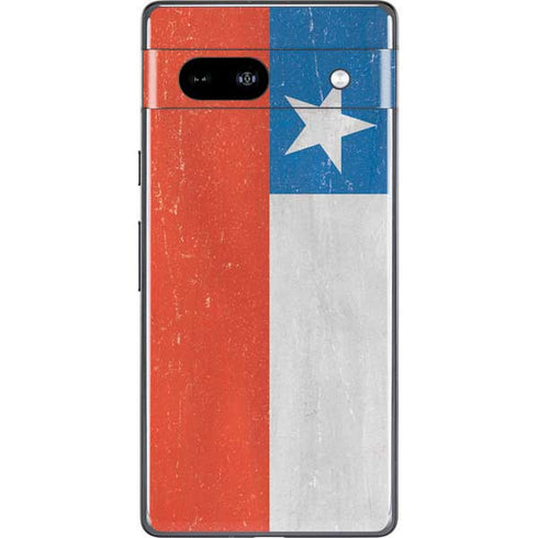 Chile Flag Distressed Google Pixel 7a Skin